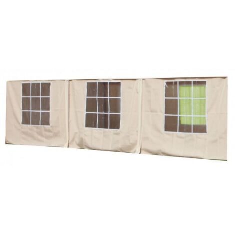 SET TELI LATERALI DI RICAMBIO MT. 3X6 PER GAZEBO CARPOT MAGNUM BIANCO