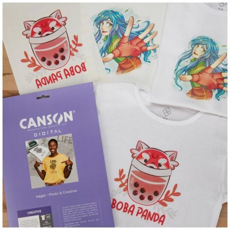 TRANSFER T-SHIRT bianca A4 10fg. x1 (1/3)