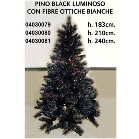 GYMAX 180 Cm Albero Di Natale Slim, Con Luci Fibre Ottiche, 517 Rami In