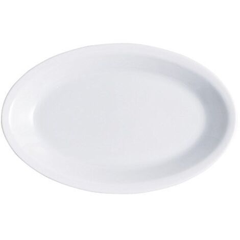 Piatto Porcellana Ovale Cm 24X15,5 Roma Saturnia (1/4)