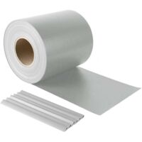 Striscia Frangivista In Pvc + 20 Clip (450 Gr/M) Cm. 19X35 M Col. Grigio