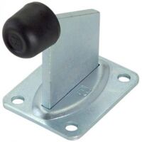 Arresto fine corsa cancello a fissare 382 combi zincato mm 105x111 gomma d.mm 35 p.mm 100x80