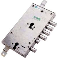 SERRATURA MOTTURA CHIUSURA TRIPLICE DOPPIO CILINDRO PORTONE BLINDATO -85.595/28SX