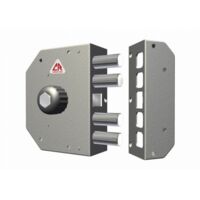 SERRATURA LEGNO APPLICARE 3050 CR - C.POMPA M4+SCR+POMOLO E.MM 60 DX - 1 pezzo