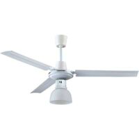 VENTILATORE DA SOFFITTO INDUSTRIAL + LUCE EFFE - BIANCO VOLT 230 WATT 65 CM 120 VEL 5 + INV - 1 pezzo