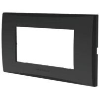 PLACCA COPRIFRUTTI AVP - NERO POSTI 4 MM 140X85 - 8 pezzi