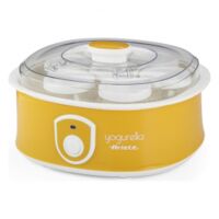 Ariete Yogurella 617 Yogurtiera Elettrica 7 Vasetti 1,3kg Bianco e Giallo 20W