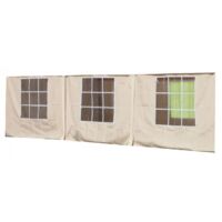 SET TELI LATERALI DI RICAMBIO MT. 3X6 PER GAZEBO CARPOT MAGNUM BIANCO