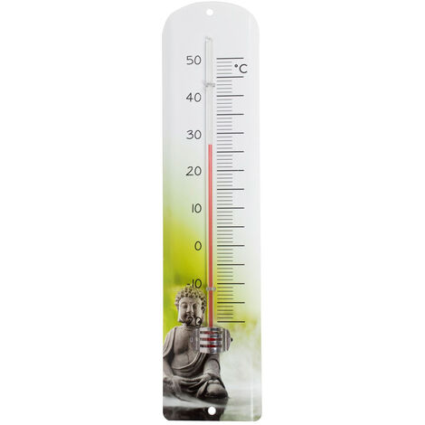 Thermomètre métal 30 com déco zen bouddha (1/5)