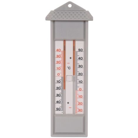 Thermomètre digital mini maxi sans mercure – Mesure intérieure/extérieure – Plastique – Hauteur 2,8cm, Longueur 23cm, Profondeur 9,2cm – Spear & Jackson