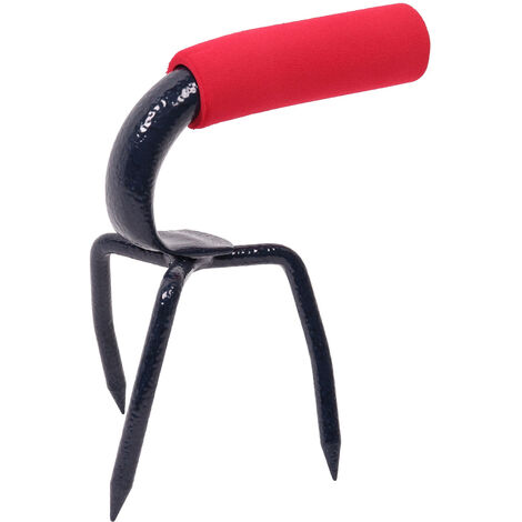Griffe de jardin rotative à main en acier – Poignée en mousse – Pour aération de terre dans espaces restreints – 0,25 kg – Spear & Jackson