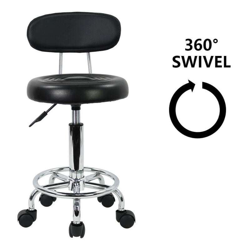 Tabouret roulant bas tabouret roulant rotatif à 360 degrés