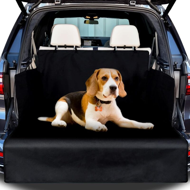 MINKUROW - Protector de asiento trasero para asiento de coche para perros,  cama de viaje con correa
