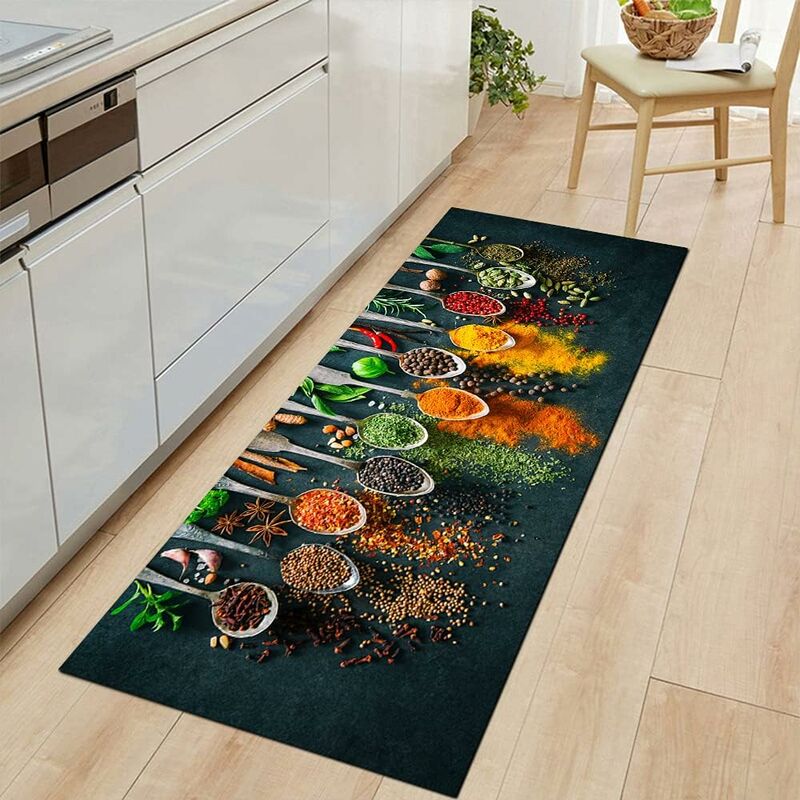 MINKUROW Alfombra De Cocina Artística Colorida Alfombra De Piso