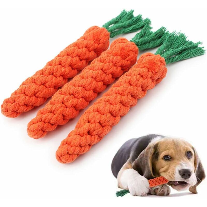 Juguete masticable para perros con forma de zanahoria para perros