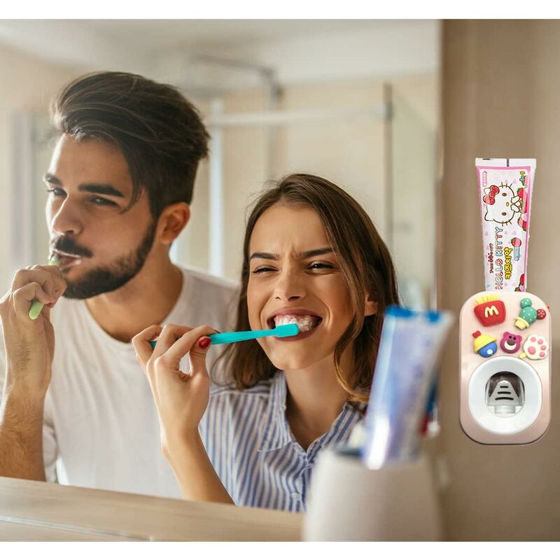  Dispensador automático de pasta de dientes, dispensador  eléctrico de pasta de dientes, dispensador de pasta de dientes montado en  la pared, dispensador de pasta de dientes adecuado para niños y 