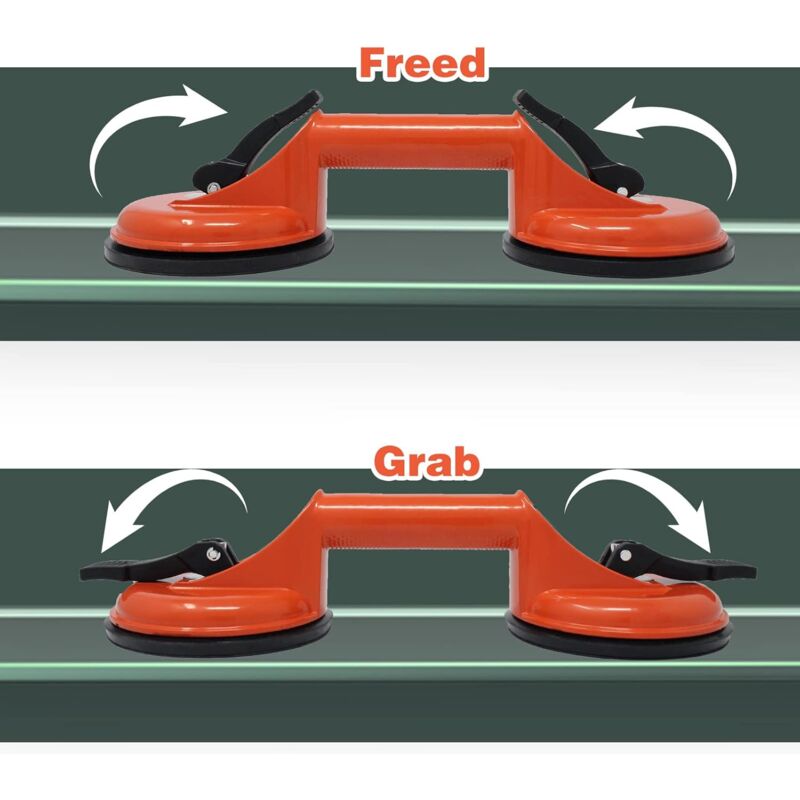 MINKUROW 2 Unidades De Ventosas Dobles De Transporte/Ventosas De Vacío Para  Azulejos De Vidrio/Ventosa