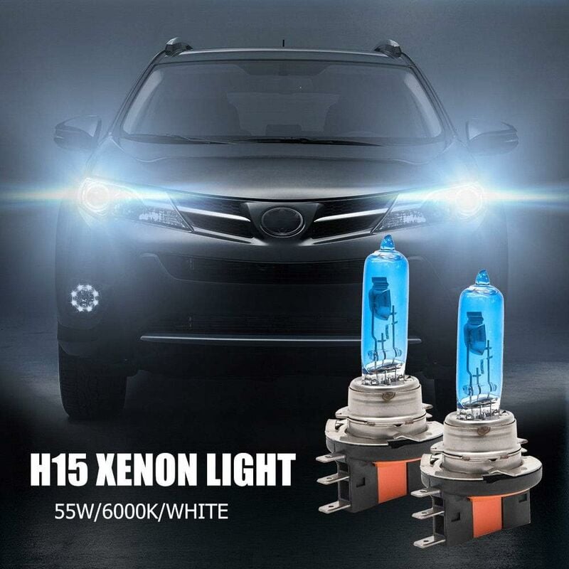 Comprar 2 uds H7 6000K xenón Gas halógeno faro blanco bombillas de luz de  coche 100W 12V (Para ti: 12V)
