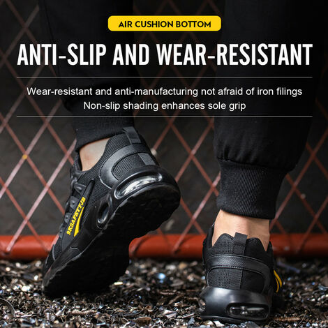 Zapatos de Seguridad para Hombre Ligero Zapatillas de Seguridad  Transpirables construcción Calzado de Seguridad Trabajo Deportivo Mujer  Comodo Puntera de Acero Bambas de Seguridad (Negro, 37EU) : : Moda