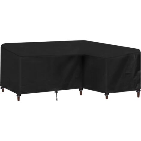 MINKUROW Cubierta de Mesa de jardín en Forma de L, Cubierta de Mesa de jardín Oxford Impermeable, Cubierta de Muebles de jardín Lona Protectora para sofá en Forma de L, Sofá de Esquina (270x270x90cm) (1/5)