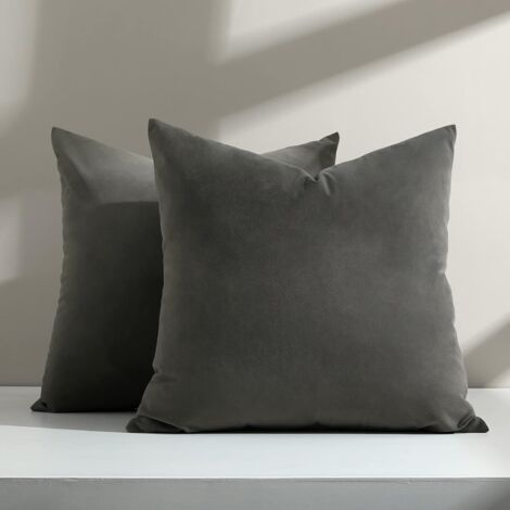 MINKUROW Funda de Cojín 50x50 cm Sofá Decorativo Terciopelo Crema Fundas de cojín Cuadradas Grandes para Sala de Estar Hogar Dormitorio Decoración Funda de Almohada de Terciopelo Suave para Cama recli (1/5)