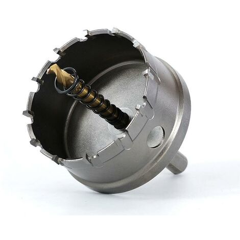 MINKUROW Sierra perforadora bimetálica, carburo TCT de acero inoxidable de grado industrial de 70 mm, sierra perforadora de aleación de metal de acero de alta velocidad para metal, aleación de alumini (1/5)