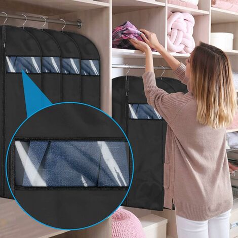 Armario de armario, organizador portátil de almacenamiento de ropa con  cajones, estantes de varios niveles y cubierta de tela no tejida a prueba  de
