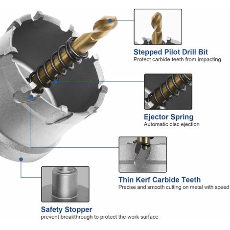 Bosch Juego profesional de 17 piezas de cortador de agujeros HSS BiMetall  para adaptadores estándar (para madera, metal y plástico, accesorios para