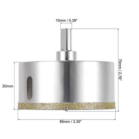 MINKUROW Sierra de corona de diamante de 85 mm, broca de diamante
