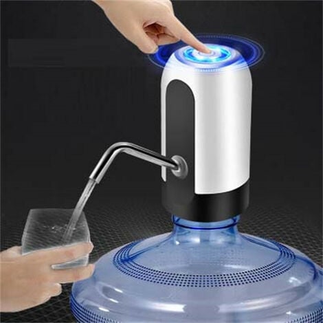 Dispensador automático de agua - Cargador USB Dispensador de acero Sin BPA  Agua fría Botella de garrafa