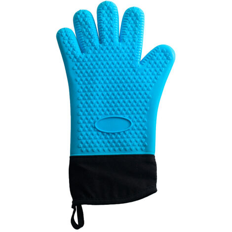 MINKUROW Guantes De Horno Premium (Paquete De 2) Hasta 350 ° C - Guantes De Silicona Extremadamente Resistentes Al Calor Para Parrilla Guantes De Barbacoa Para Cocinar, Barbacoa, Guantes De Horno Extr