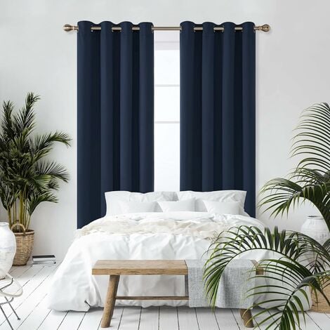  Cortinas opacas para dormitorio, cortinas modernas con