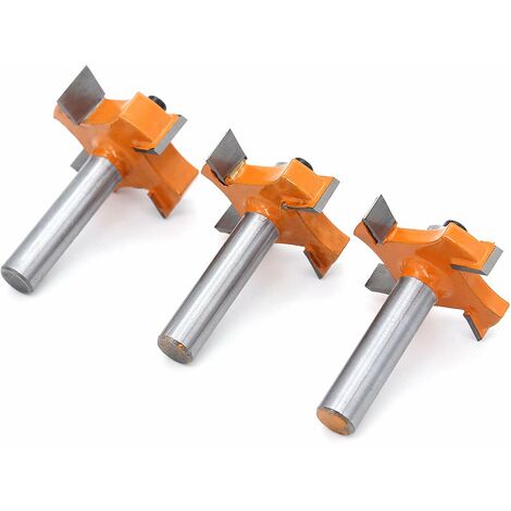 MINKUROW 3 Cortadores De Lengüeta Y Ranura, 4 Bolas De Hoja De 0.315 In, Vástago En T, Cortador En Forma De Madera, Herramientas De Carpintería Para Puertas, Mesas, Estantes, Paredes Y Más (1/5)