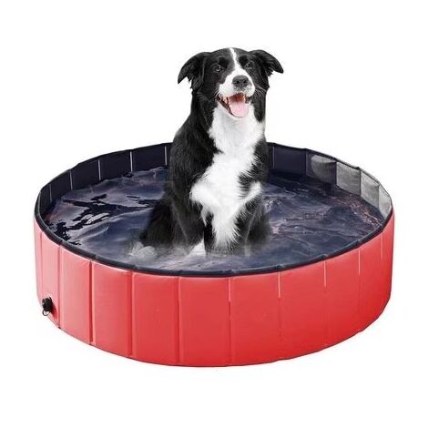MINKUROW Piscina Para Perros Con Grifo De Drenaje, Piscina Para Perros Plegable Piscina Para Gatos Piscina Para Niños Piscina Para Perros Bañera Para Perros Pvc Antideslizante Resistente Al Desgaste P (1/5)