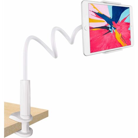 MINKUROW Soporte Para Tableta Con Cuello De Cisne, Soporte Para Ipad - Soporte De Brazo Ajustable Flexible En La Cama Para Ipad/Teléfono Celular/Switch/Samsung Galaxy Tabs/Kindle Fire Hd, Etc. 4 A 10, (1/5)