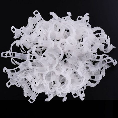 MINKUROW 100 Plant Support Garden, Vine Tallo Vegetales Clips Las Plantas Crecen Altas Y Más Saludables - Blanco (1/5)