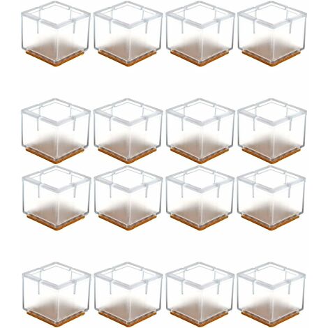MINKUROW 16 X Tapones De Silicona Para Patas De Silla Protector De Patas De Silla Tapas De Apertura Muebles Cubierta De Mesa Mesa Muebles Patas De Silla Protectores De Pies Para Patas Cuadradas 33-35m