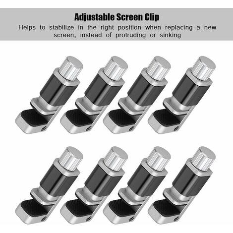 MINKUROW Clip Mount, Abrazadera De Abrazadera De Pantalla Ajustable, Para Herramienta De Reparación De Tabletas De Teléfonos (8pcs) (1/5)