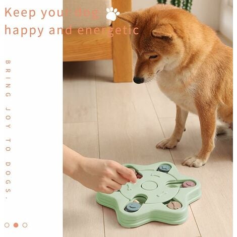 Juguete interactivo para perros, alimentador de rompecabezas de