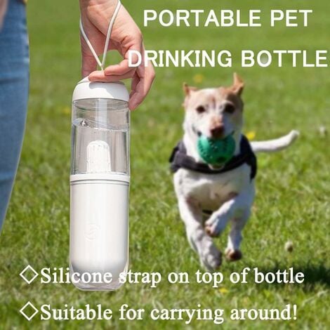 Bebedero Portátil Botella Agua Para Perros Mascotas 400 Ml