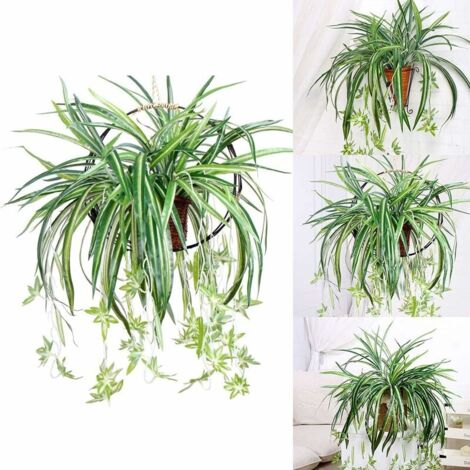 3 plantas colgantes artificiales de hiedra falsa para decoración de pared  hogar