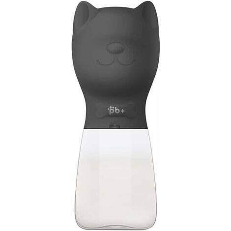 Botella De Agua Para Perros MINKUROW, Botella De Viaje Portátil Para Perros Y Gatos, Botella De Bebida De Agua Para Viajes De Mascotas, Botella De Viaje Portátil (Negro) (1/5)
