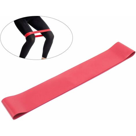 MINKUROW Banda De Resistencia Elástica Ejercicio Loop Gimnasio En Casa Yoga Fitness Bandas, Rojo (1/4)