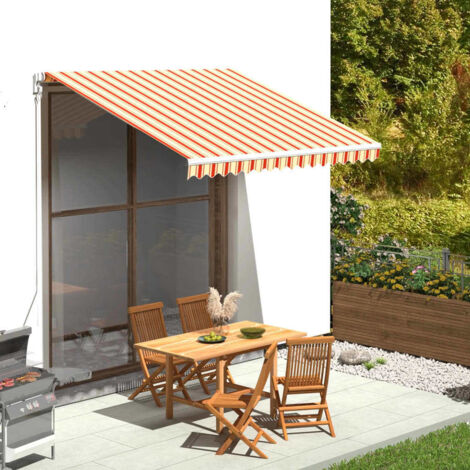 MINKUROW Minbao 3x2,5m Toldo Amarillo Y Naranja Recambio De Tela