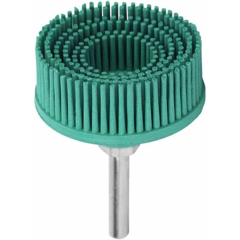 MINKUROW Cepillo Abrasivo Caucho Caucho Rueda De Pulido Verde Oscuro Para Taladro Eléctrico Para Eliminar El Óxido De Las Rebabas Medio, Rueda Abrasiva De Caucho, Herramientas, 49 x 38 x 38 Mm (1/5)
