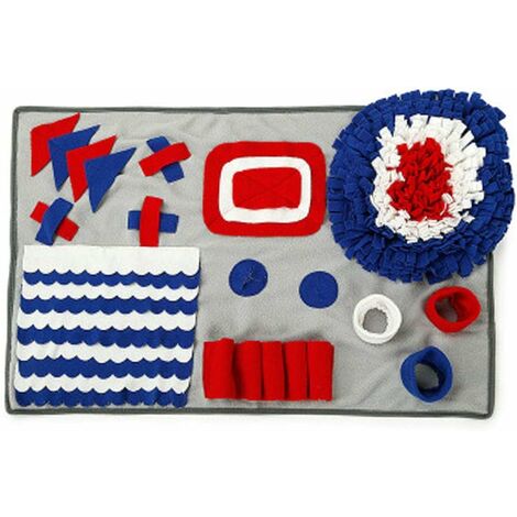 MINKUROW Estera Para Olfatear Perros, Estera Para Olfatear Olor Sensación Estera Para Alimentar Alimentos Búsqueda Habilidad Manta Perro Juego Estera Rompecabezas Juguetes (50 × 75 Cm) (1/5)