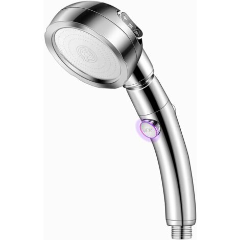Cabezal De Ducha Universal MINKUROW, Cabezal De Ducha Manual De Alta Presión, 3 Modos De Ahorro De Agua Y Botón De Interruptor, Cabezal De Ducha Para Baño Y Spa (1/5)