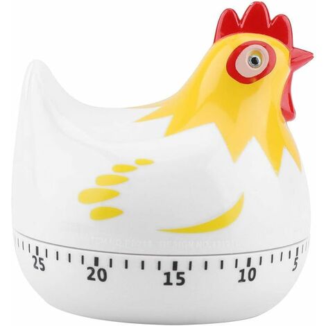 MINKUROW Temporizador De Cocina De Pollo De Dibujos Animados, Temporizador De Cocina Mecánico Giratorio De 55 Minutos Temporizador De Cocina Lindo Recordatorio De Cuenta Regresiva Temporizador De Coci (1/5)