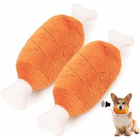 MINKUROW Squeak Toys Para Perros, 2 Juguetes De Sonido De Perro De Peluche, Juguetes Para Masticar Mascotas, Juguete Para Masticar Hueso Para Perros, Juego De Juguetes Para Perros (1/5)