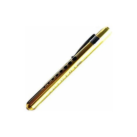 MINKUROW Mini Linterna Led Reutilizable Para El Hogar, Al Aire Libre, Médico, Enfermera, Emt (Dorado, 1 Paquete) (1/5)